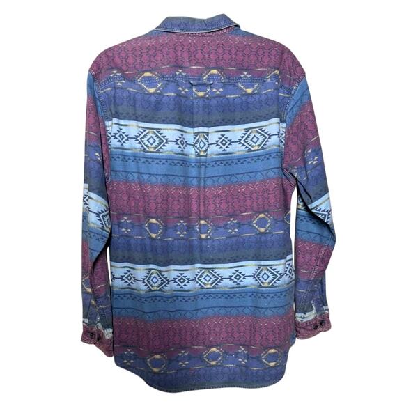 90'S/00'S VINTAGE CABELAS FOR WOMEN WESTERN 100% COTTON BUTTON-UP SHIRT SIZE L - Picture 2 of 4